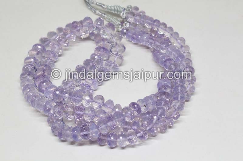 Scorolite Far Faceted Roundelle Beads